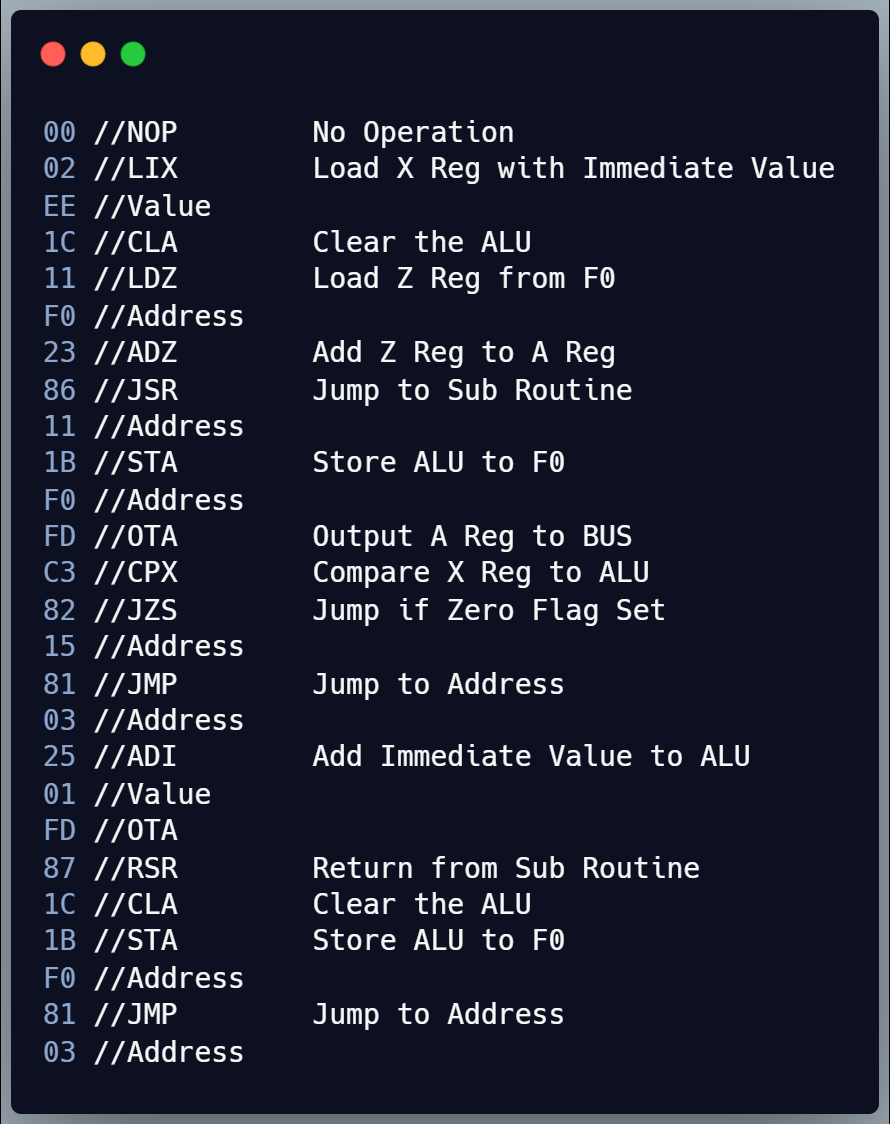 Example program.